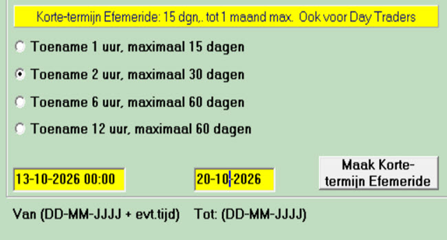 korte-termijn efemeride